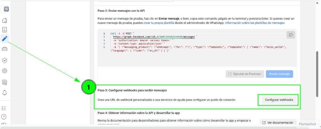 Configuracion de WenHooks