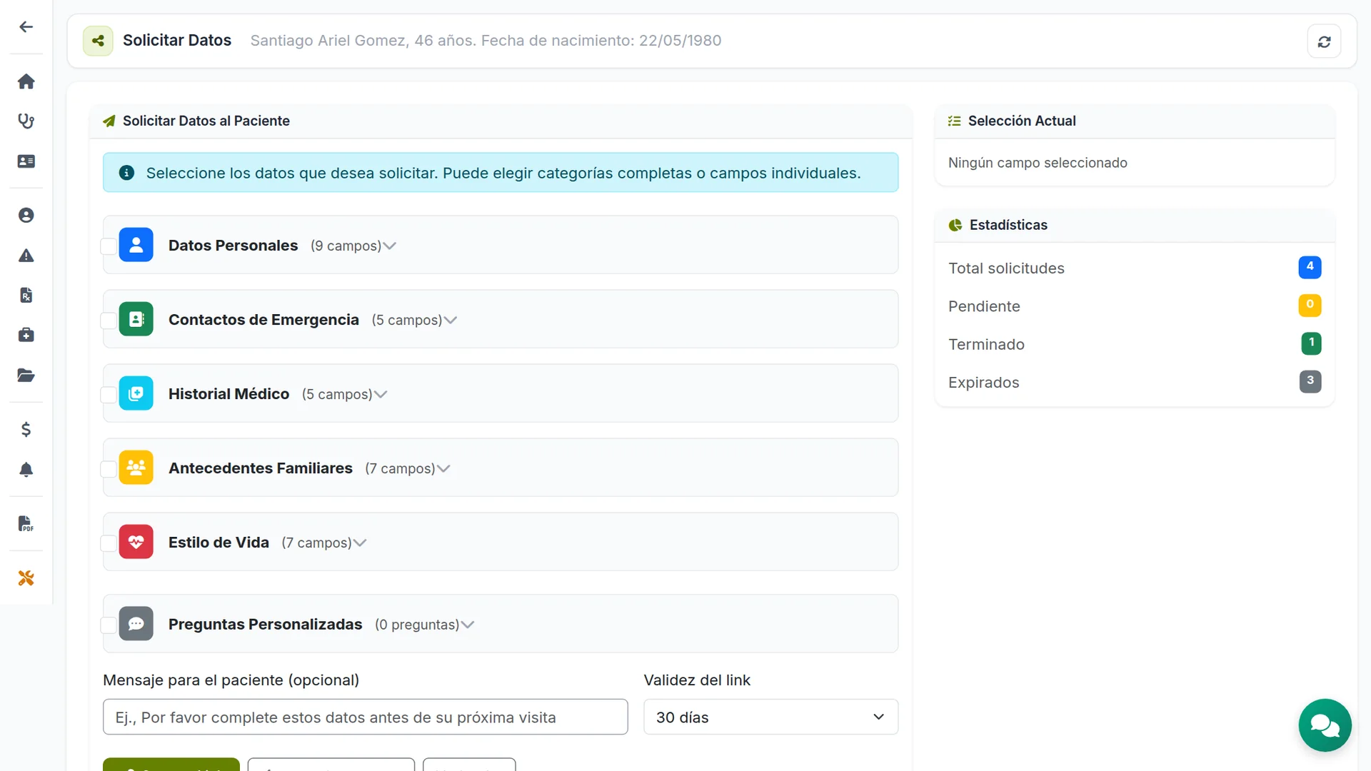 Módulo Recolección Automática de Datos del Paciente
